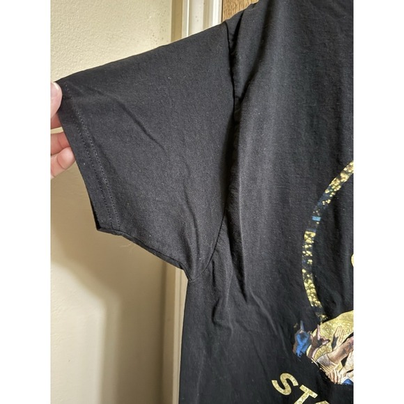 GARTH BROOKS Stadium Tour Tee Unisex Graphic Print Short Sleeve T-Shirt Black L - Picture 4 of 4